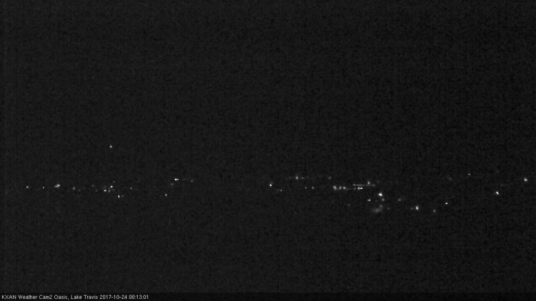 Lake Travis webcam, October 23, 2017 11:45 PM CT