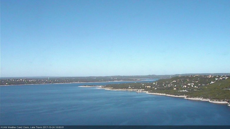 Lake Travis webcam, October 24, 2017 9:05 AM CT