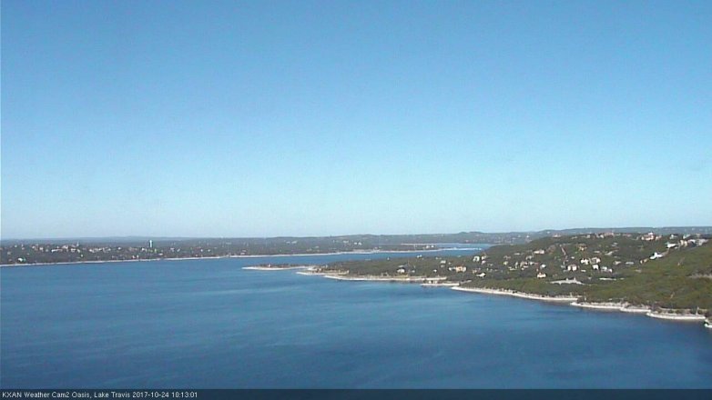 Lake Travis webcam, October 24, 2017 9:20 AM CT