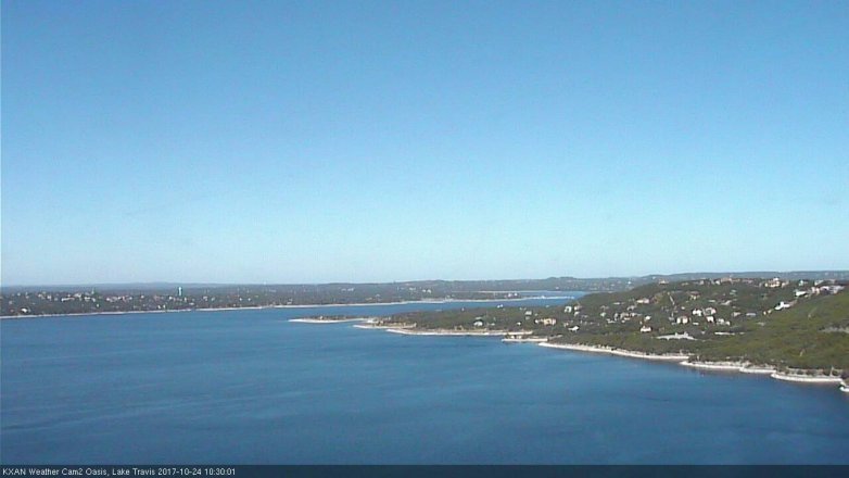 Lake Travis webcam, October 24, 2017 9:45 AM CT