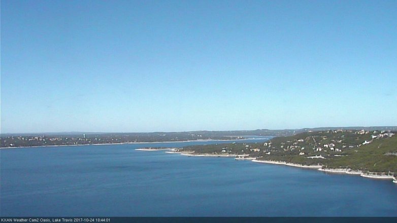Lake Travis webcam, October 24, 2017 10:15 AM CT