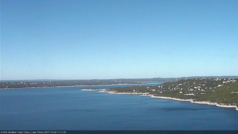 Lake Travis webcam, October 24, 2017 10:30 AM CT