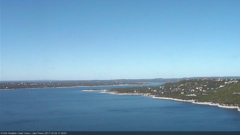 Lake Travis webcam, October 24, 2017 10:35 AM CT