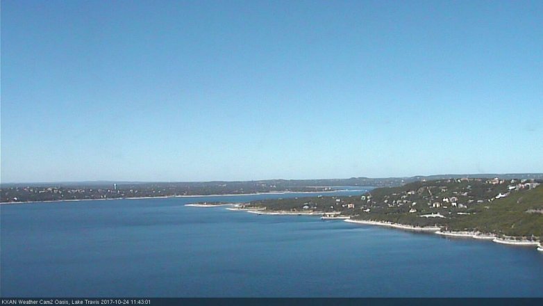 Lake Travis webcam, October 24, 2017 10:50 AM CT