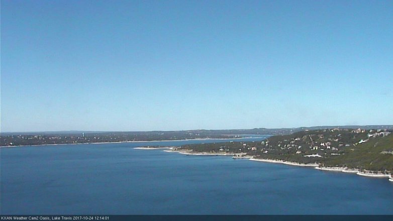 Lake Travis webcam, October 24, 2017 11:25 AM CT