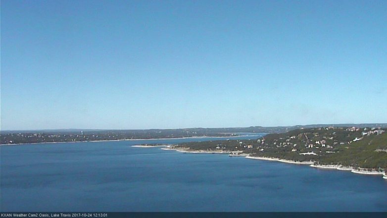 Lake Travis webcam, October 24, 2017 11:30 AM CT