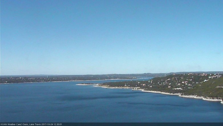 Lake Travis webcam, October 24, 2017 11:35 AM CT