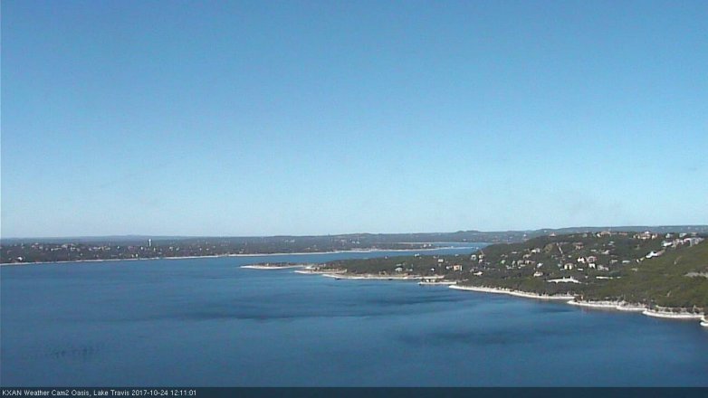 Lake Travis webcam, October 24, 2017 11:40 AM CT