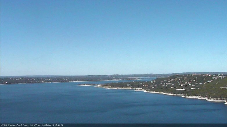 Lake Travis webcam, October 24, 2017 11:45 AM CT