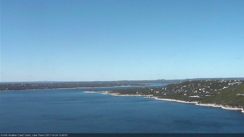 Lake Travis webcam, October 24, 2017 12:05 PM CT