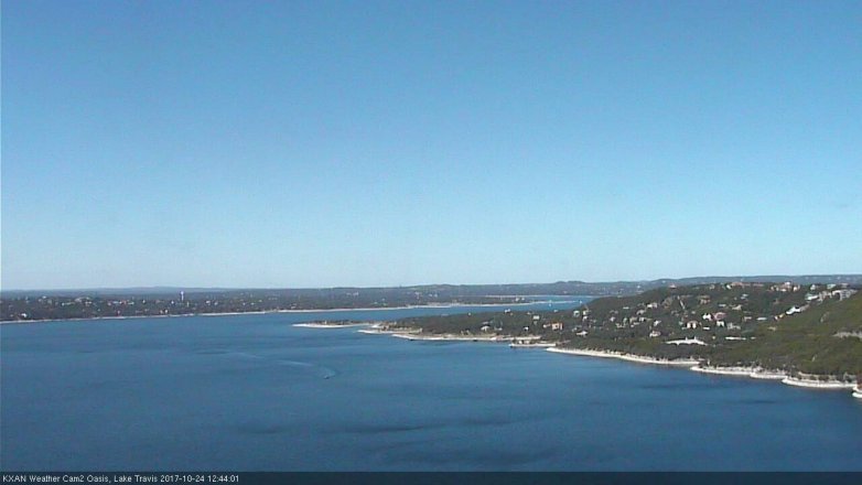 Lake Travis webcam, October 24, 2017 12:10 PM CT