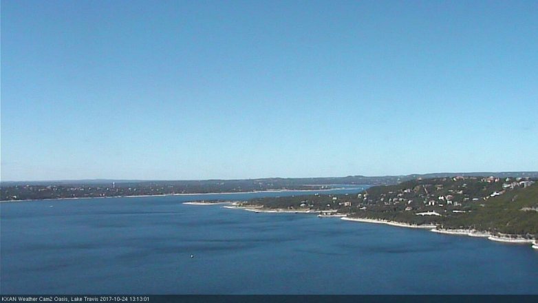 Lake Travis webcam, October 24, 2017 12:25 PM CT