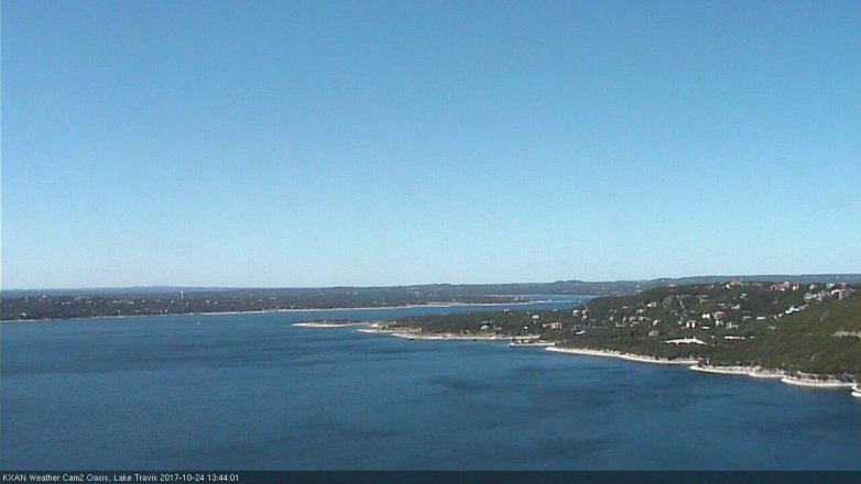 Lake Travis webcam, October 24, 2017 1:05 PM CT