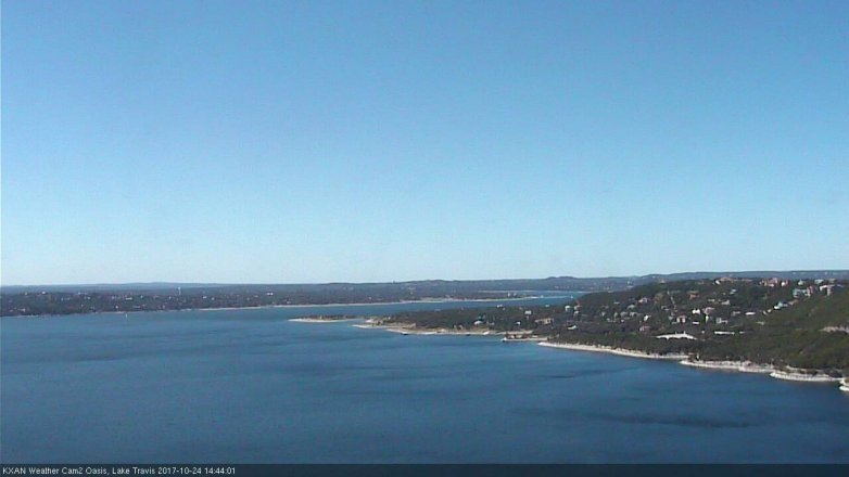 Lake Travis webcam, October 24, 2017 2:00 PM CT