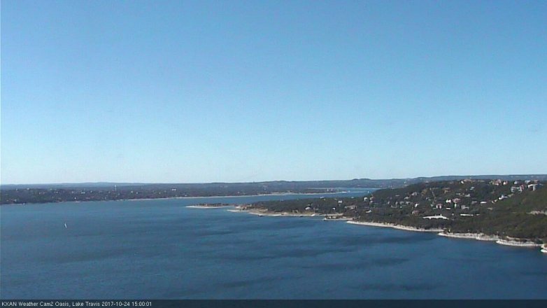 Lake Travis webcam, October 24, 2017 2:05 PM CT