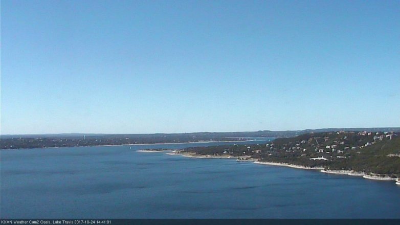 Lake Travis webcam, October 24, 2017 2:10 PM CT