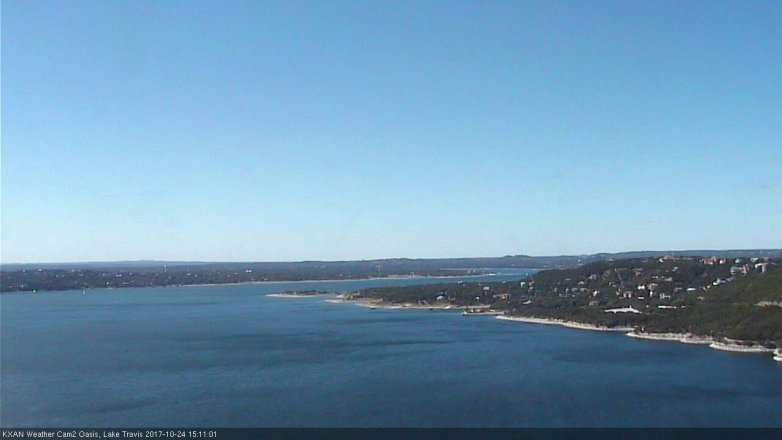Lake Travis webcam, October 24, 2017 2:25 PM CT