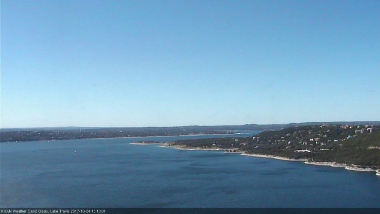 Lake Travis webcam, October 24, 2017 2:30 PM CT