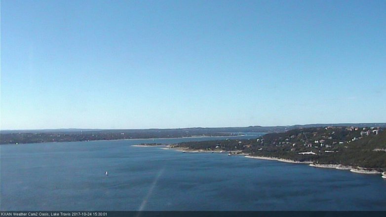 Lake Travis webcam, October 24, 2017 2:35 PM CT