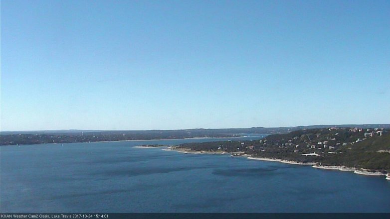 Lake Travis webcam, October 24, 2017 2:40 PM CT