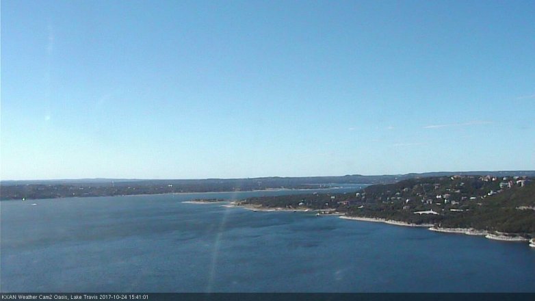 Lake Travis webcam, October 24, 2017 2:45 PM CT