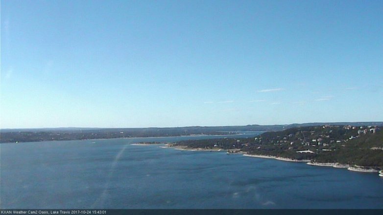 Lake Travis webcam, October 24, 2017 2:50 PM CT