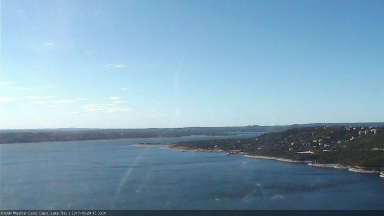 Lake Travis webcam, October 24, 2017 3:40 PM CT