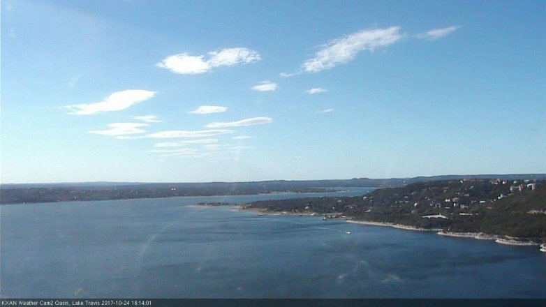 Lake Travis webcam, October 24, 2017 3:45 PM CT
