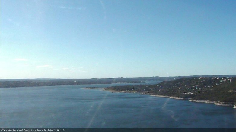 Lake Travis webcam, October 24, 2017 4:00 PM CT