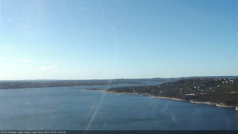 Lake Travis webcam, October 24, 2017 4:10 PM CT