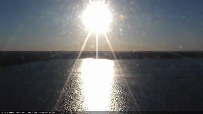 Lake Travis webcam, October 24, 2017 5:25 PM CT