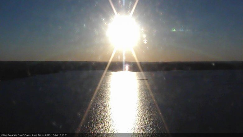 Lake Travis webcam, October 24, 2017 5:35 PM CT