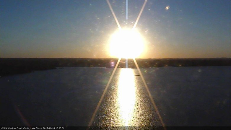 Lake Travis webcam, October 24, 2017 6:00 PM CT