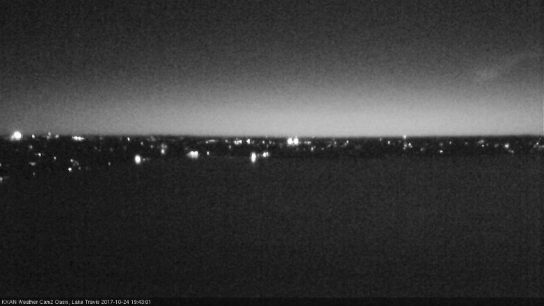 Lake Travis webcam, October 24, 2017 7:10 PM CT