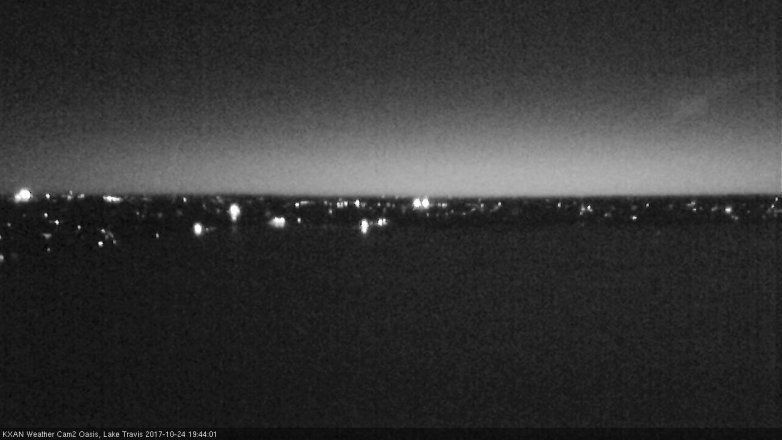 Lake Travis webcam, October 24, 2017 7:15 PM CT