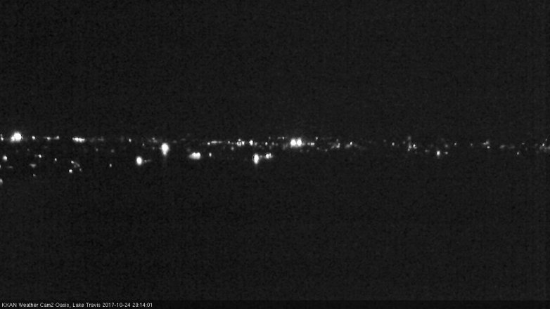 Lake Travis webcam, October 24, 2017 7:25 PM CT