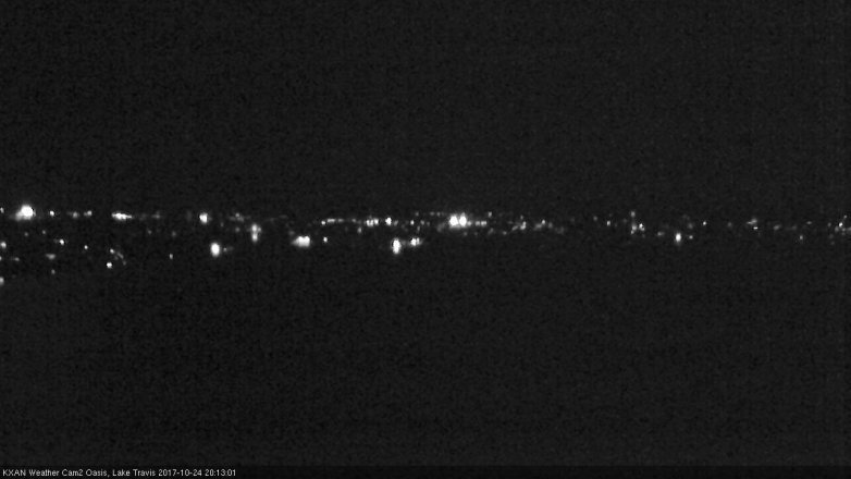 Lake Travis webcam, October 24, 2017 7:30 PM CT