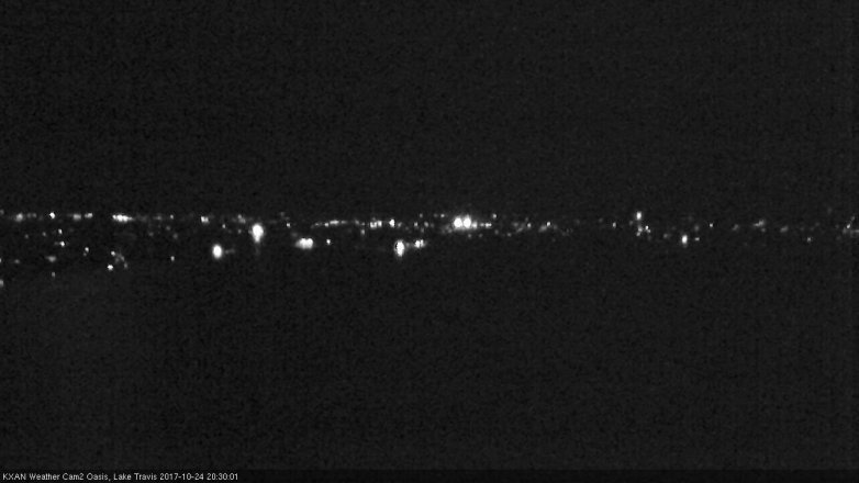 Lake Travis webcam, October 24, 2017 7:45 PM CT