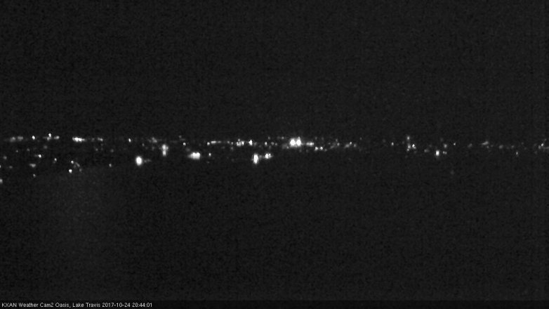 Lake Travis webcam, October 24, 2017 8:00 PM CT