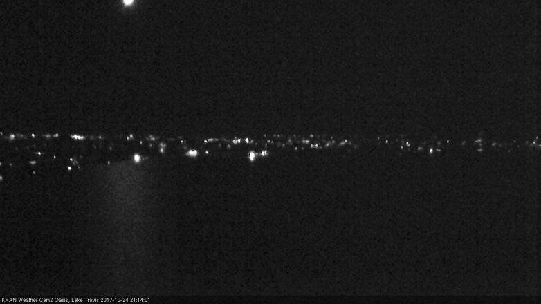 Lake Travis webcam, October 24, 2017 8:25 PM CT