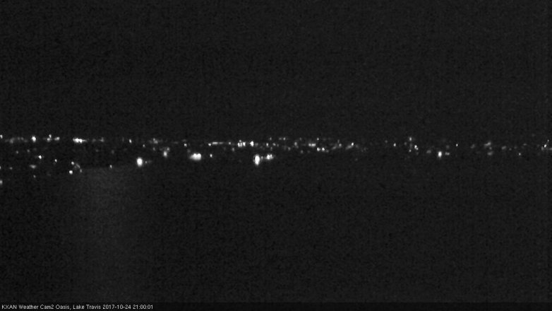 Lake Travis webcam, October 24, 2017 8:30 PM CT