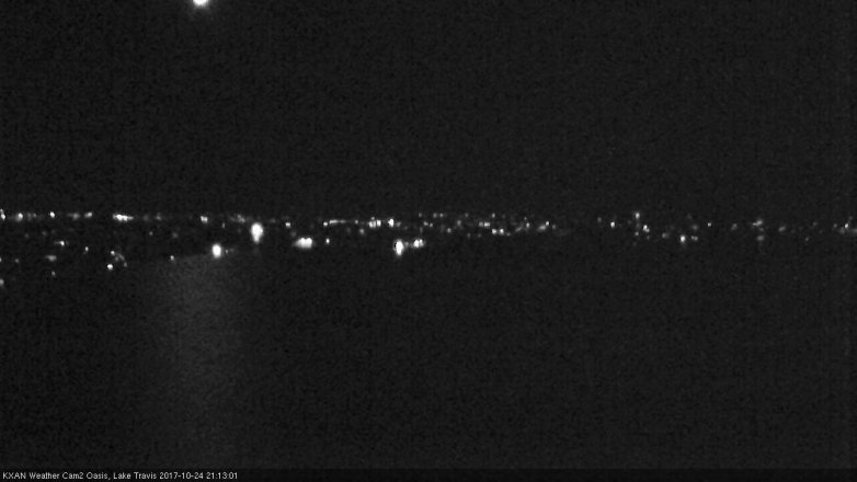 Lake Travis webcam, October 24, 2017 8:40 PM CT