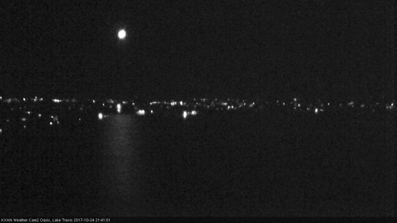 Lake Travis webcam, October 24, 2017 8:50 PM CT