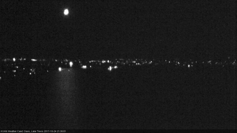 Lake Travis webcam, October 24, 2017 8:55 PM CT
