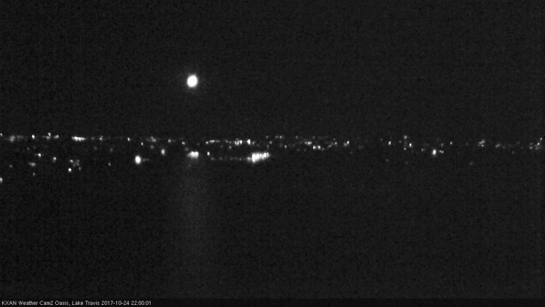 Lake Travis webcam, October 24, 2017 9:25 PM CT