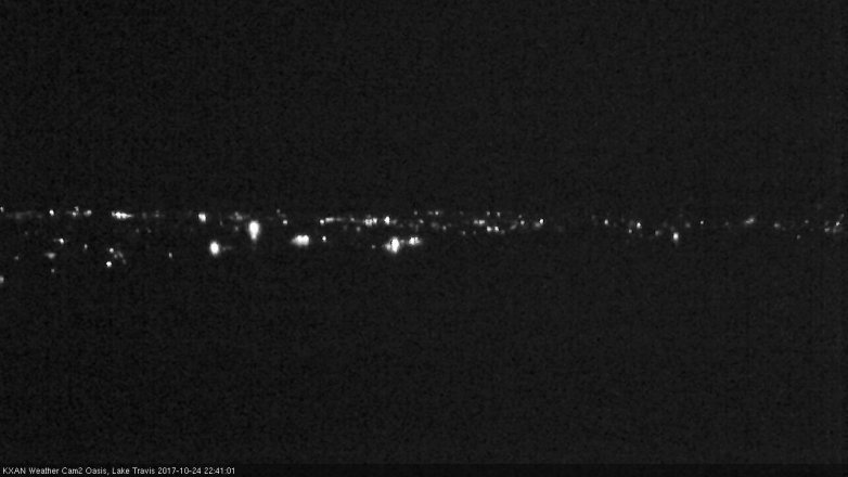 Lake Travis webcam, October 24, 2017 9:50 PM CT