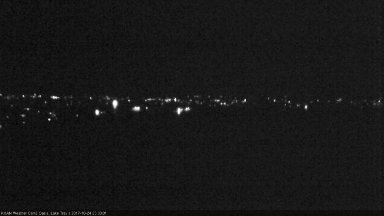 Lake Travis webcam, October 24, 2017 10:30 PM CT