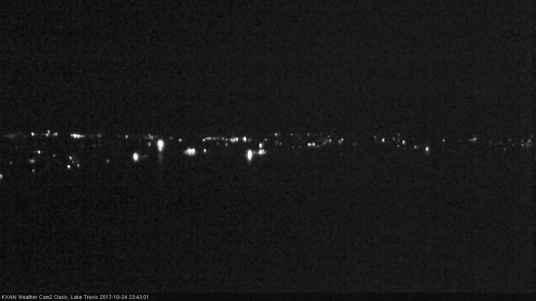 Lake Travis webcam, October 24, 2017 10:50 PM CT