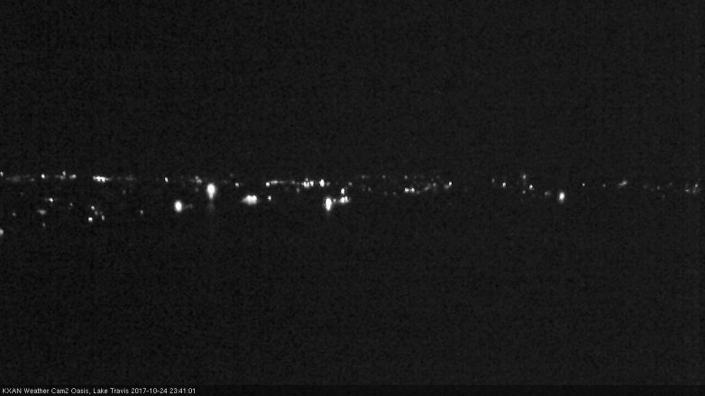 Lake Travis webcam, October 24, 2017 11:05 PM CT