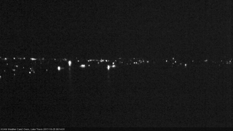 Lake Travis webcam, October 24, 2017 11:25 PM CT